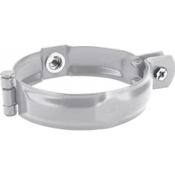okap Objímka pozinkovaná bílo hliníková 150 mm, bez hrotu, s metrickým závitem M10