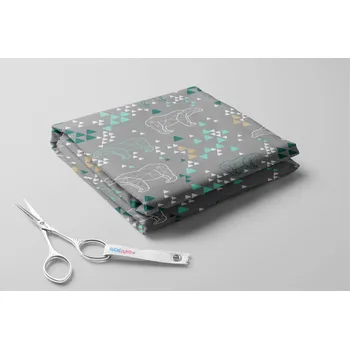 Softshell letní, Origami medvěd Barva: Světle šedá