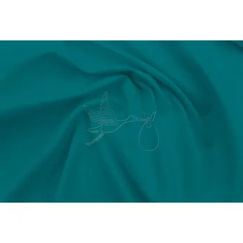 Jednobarevný úplet 180cm - Modrozelený tyrkys