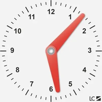 Hodiny Školní hodiny papír. malé 10 x 10cm