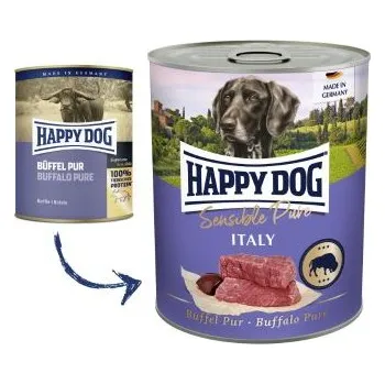 Krmivo pro psa Happy Dog konzerva Buffel Pur Italy 6x800g