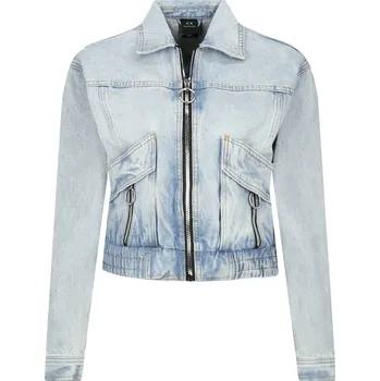Dámská casual bunda Armani Exchange Džínová bunda | Barva:světlo modrá | Velikost:S