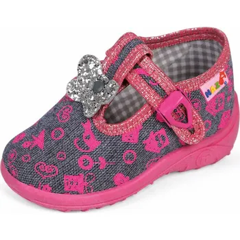 Dívčí bačkory NAZO PPHU Domácí obuv, papučky-přezůvky 013DB Velikost: 21