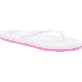 Dámské pantofle EA7 Žabky | Barva:bílý | Velikost:38