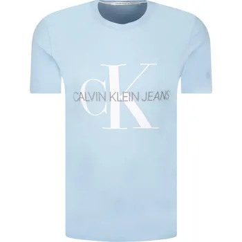 Pánské tričko CALVIN KLEIN JEANS Tričko VEGETABLE DYE MONOGRAM | Barva:světlo modrá | Velikost:XL