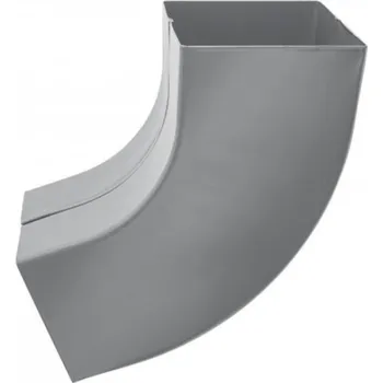 okap Koleno pozinkované hranaté prachově šedé 120 mm