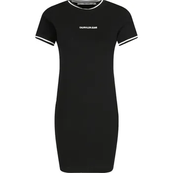 Dámské šaty CALVIN KLEIN JEANS Šaty BAE | Barva:černý | Velikost:S