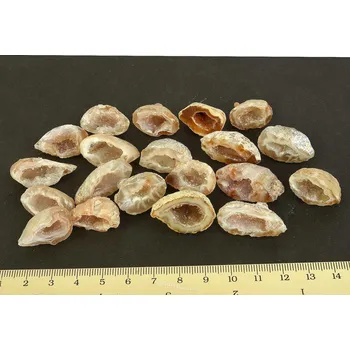 Přírodní kámen Achátové geody mini balení 20ks z Brazílie (96g)