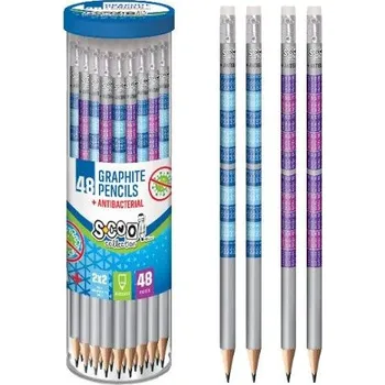 Grafitová tužka Tužka HB s gumou NÁSOBILKA antibakteriální 2 druhy