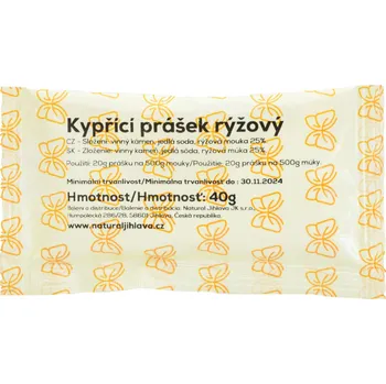 Přisada na vaření a pečení Natural Jihlava Kypřicí prášek rýžový 40 g