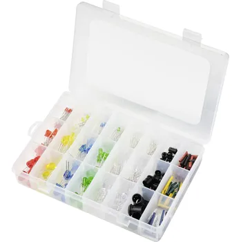 Dioda TRU COMPONENTS sada LED červená, modrá, zelená, žlutá, studená bílá, teplá bílá kulatý 3 mm, 5 mm, 8 mm 30 ° 7.5 mA, 8 mA 3 V, 15 V