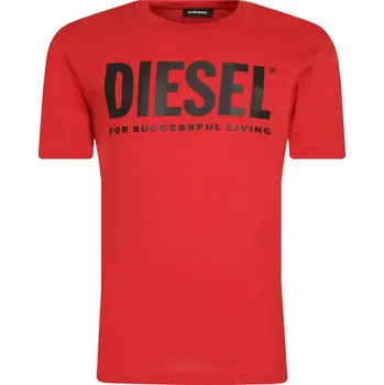 Pánské tričko Diesel Tričko TJUSTLOGO | Barva:červený | Velikost:144