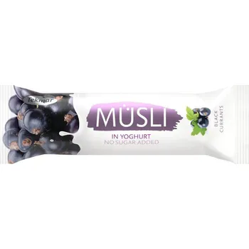 Tyčinka müsli bez cukru v jogurtu - černý rybíz - Tekmar 30g