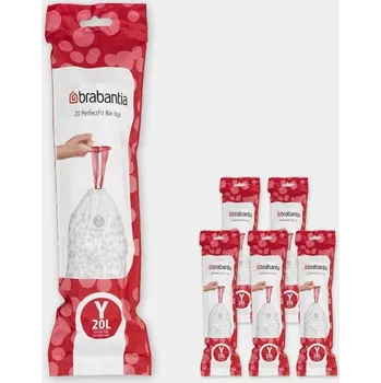 Pytle na odpadky Brabantia PERFECTFIT Sáčky do odpadkového koše 20 l (Y) - 120 ks velké balení