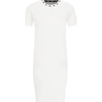 Dámské šaty CALVIN KLEIN JEANS Šaty | Barva:bílý | Velikost:XS