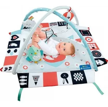 Hrací deka Clemmy baby Dětská hrací deka s hrazdou, černo-bílá, bílá + černá