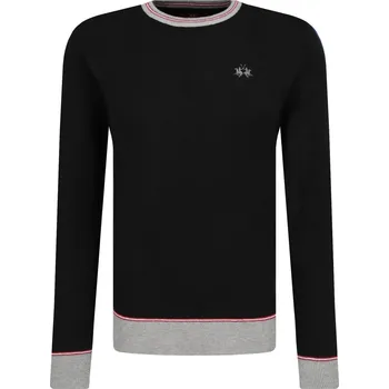 Pánský svetr La Martina Svetr Gord | Barva:černý | Velikost:M