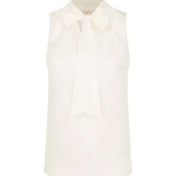 Dámské tričko TORY BURCH Hedvábná halenka | Barva:ekr | Velikost:34