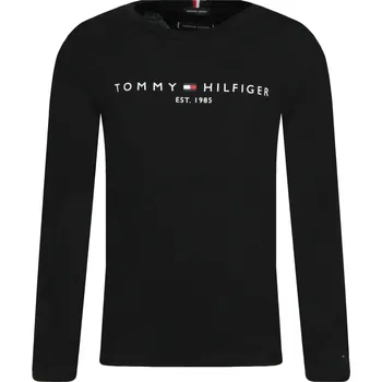 Pánské tričko Tommy Hilfiger Tričko s dlouhým rukávem ESSENTIAL | Barva:černý | Velikost:128