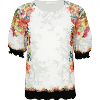 Dámské tričko Desigual Halenka ESTOCOLMO | Barva:bílý | Velikost:S