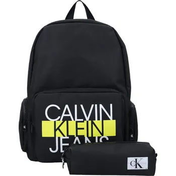 Městský batoh CALVIN KLEIN JEANS Batoh + váček | Barva:černý | Velikost:OS