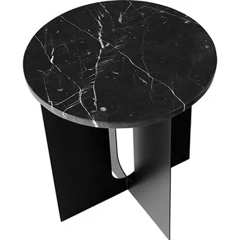 Konferenční stolek Odkládací stolek Audo CPH Androgyne top černý mramor základna černá