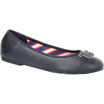 Dámské baleríny Tommy Hilfiger Kůžoné baleríny ESSENTIAL | Barva:černý | Velikost:37