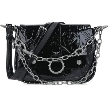 Kabelka Zadig&Voltaire Kůžoná crossbody kabelka KATE | Barva:černý | Velikost:OS