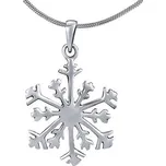 Stříbrný přívěsek sněhová vločka PRMP14274