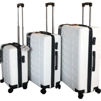 BORDERLINE Sada 3 skořepinových kufrů JB 2060 Barva: Bílá