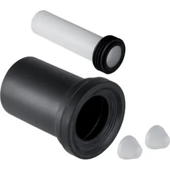 Geberit připojovací souprava pro závěsné WC, d 90, délka 180 mm, se 2 chromovanými krytkami