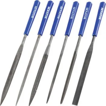 Sada jehlových pilníků Senator 160mm, 6ks