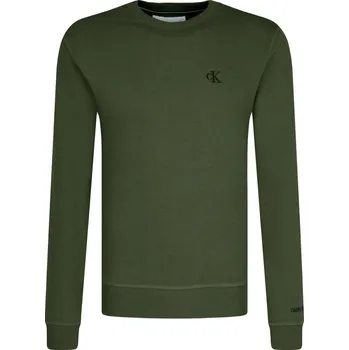 Pánská mikina CALVIN KLEIN JEANS Mikina | Barva:khaki | Velikost:XXL