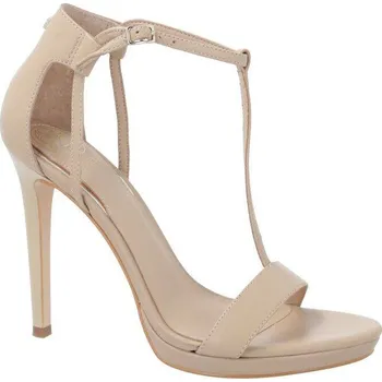 Dámské holínky Guess Kůžoné sandály na jehlovém podpatku TECRU | Barva:béžový | Velikost:35