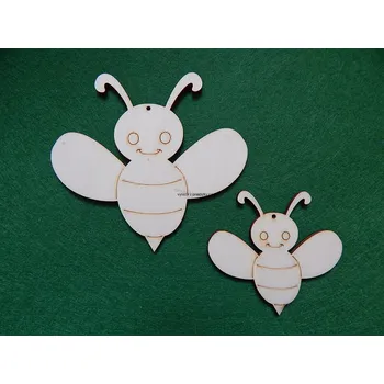 Dřevěná hračka Dřevěné výřezy, VOSIČKA, větší, 9.5 x 9 cm, 1ks