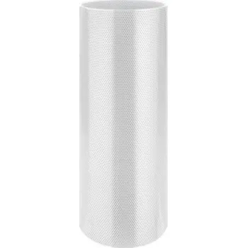 Plech Plech hliníkový děrovaný 0,70x1000 mm bílý RAL9010