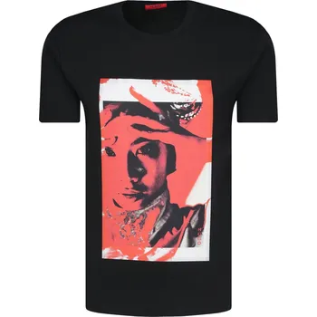 Pánské tričko HUGO Tričko Dangur | Barva:černý | Velikost:L