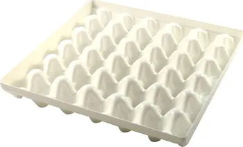 Plastové plato na 30 ks vajec 29,5 x 29,5 cm bílé