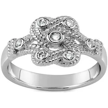 Prsten Keltský stříbrný prsten se zirkony velikost obvod 60 mm JJJR0811-obvod 60 mm