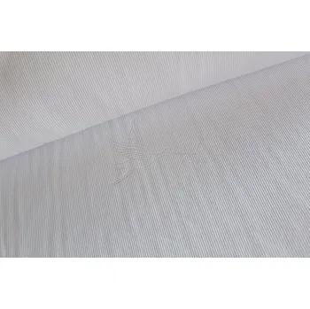 Náplet žebrovaný - Bílá