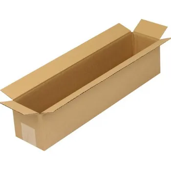 Karton Skládací krabice z vlnité lepenky, 1vrstvá, vnitřní rozměry 500 x 100 x 100 mm, kvalita 1.20B
