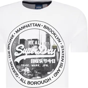 Pánské tričko Superdry Tričko VL NYC PHOTO | Barva:bílý | Velikost:S