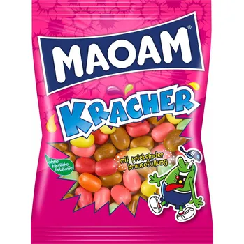 MAOAM KRACHER ŽVÝKACÍ BONBÓNY JEMNĚ ŠUMIVÉ 200g NĚMECKO!