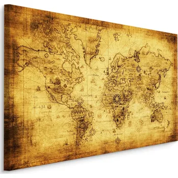 Obraz MyBestHome BOX Plátno Mapa Starověkého Světa Varianta: 30x20