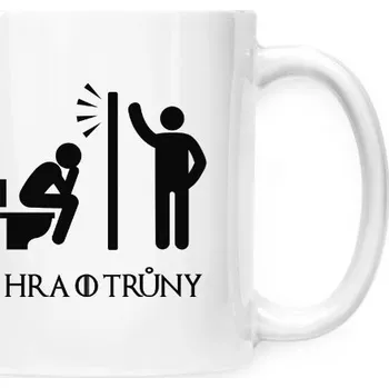 Hrnek malý bílý s potiskem Hra o trůny