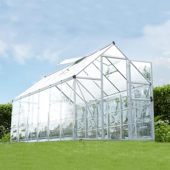 Skleník Craftfield zahradní polykarbonátový skleník se základnou 3,60 x 1,8 x 2,08 m