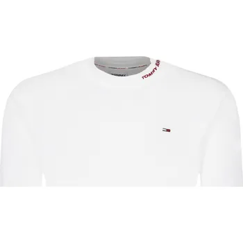 Pánské tričko Tommy Jeans Tričko s dlouhým rukávem | Barva:bílý | Velikost:M