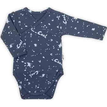 Kojenecký body Kojenecké bavlněné body s bočním zapínáním Nicol Max dark 62 (3-6m)