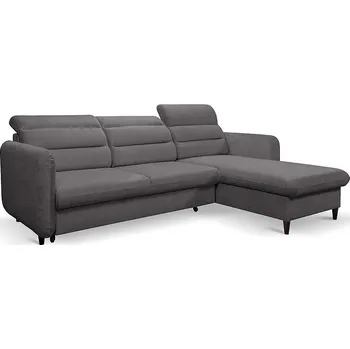 Sedací souprava Rozkládací rohová sedačka SAMANTA šedá