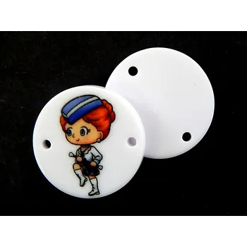 Knoflík GU425, Plastový knoflík, nášivka, mažoretka, 36" / 1 kus